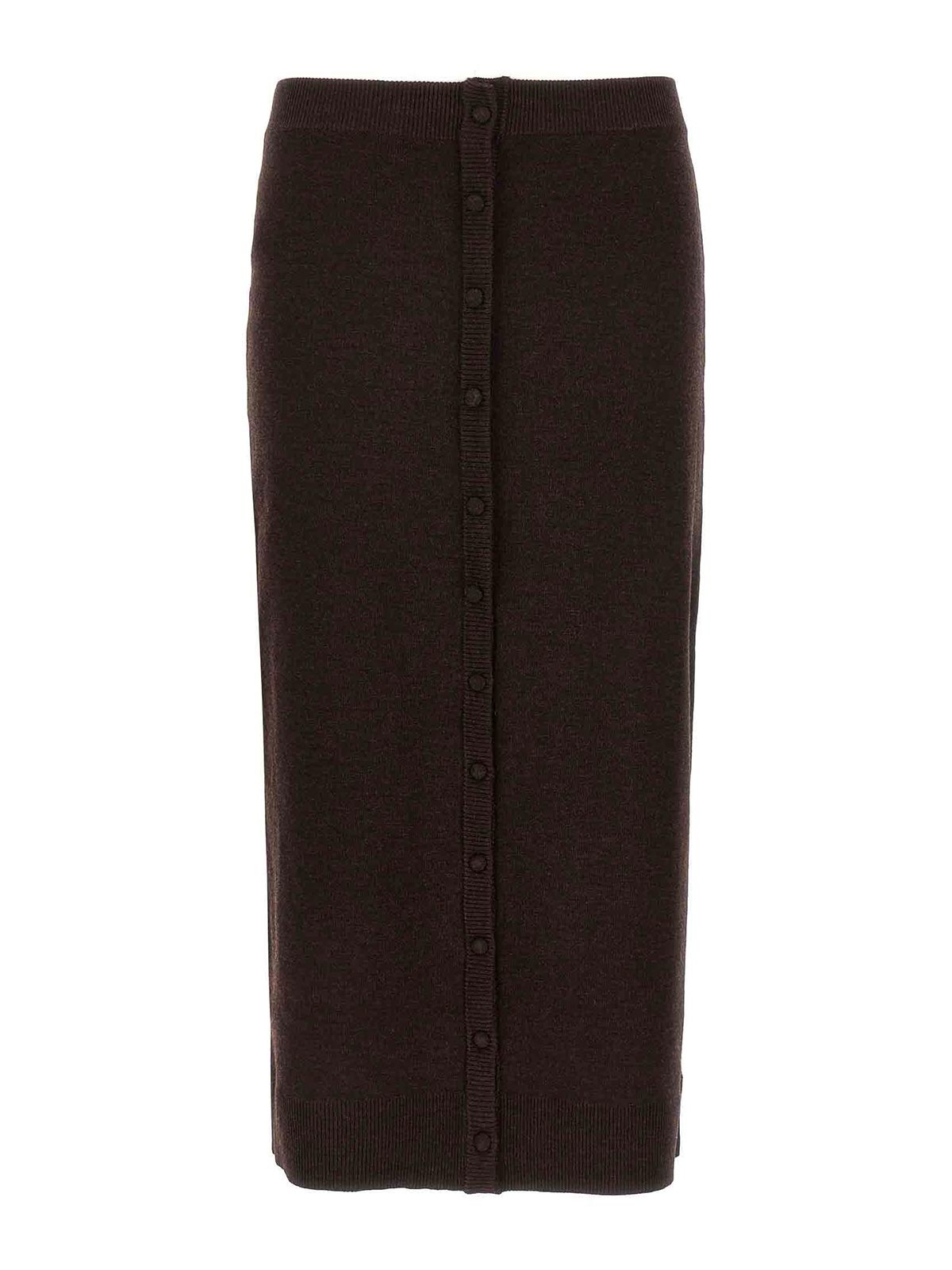 Midi skirt buttons