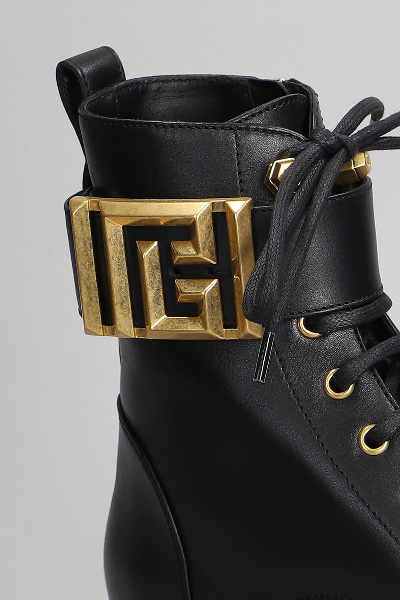 Charlie Army Combat Boots In Black Leather