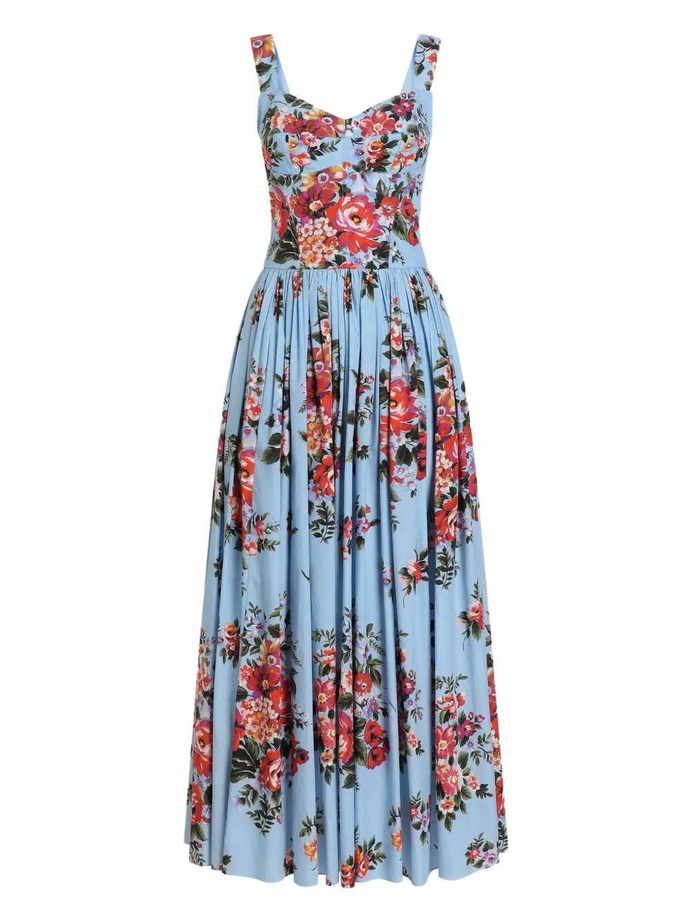 Floral Print Gown Dress