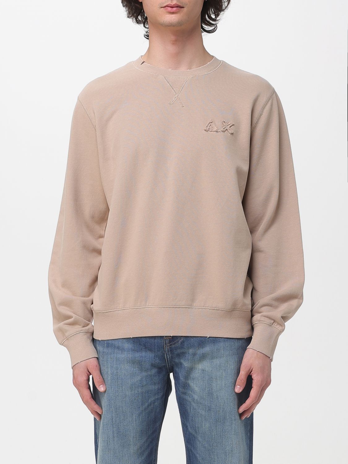 Sweatshirt Men color Beige