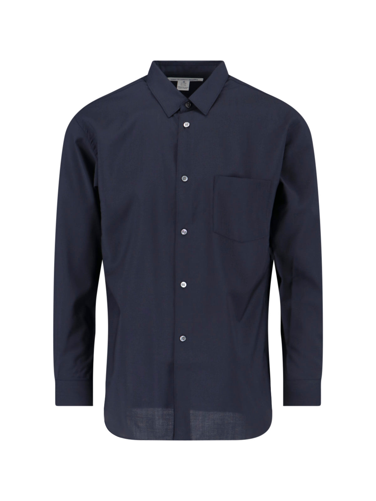 100% Wool Tailored Button-Up Shirt