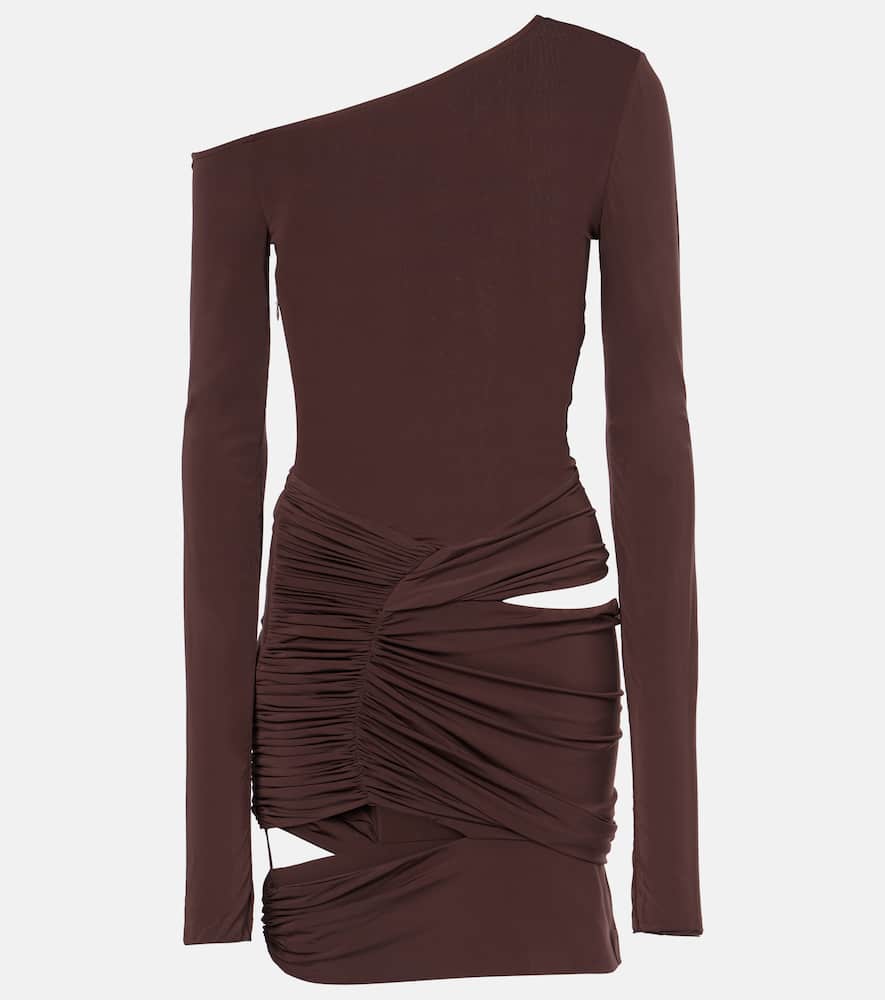 Asymmetric cutout minidress