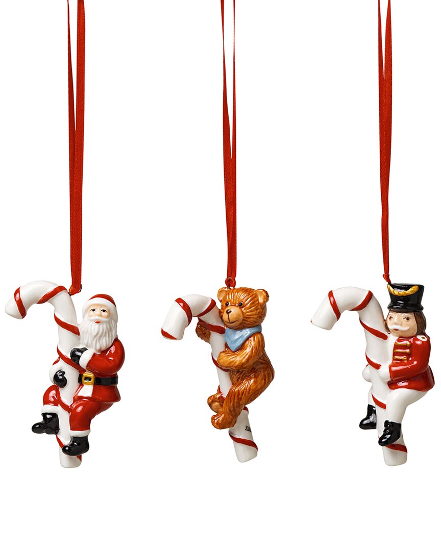 Christmas Nostalgic Candy Cane Stick Ornaments (Set Of 3)