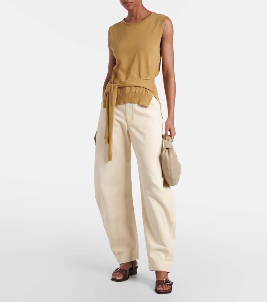 Lemaire Belted barrel-leg jeans