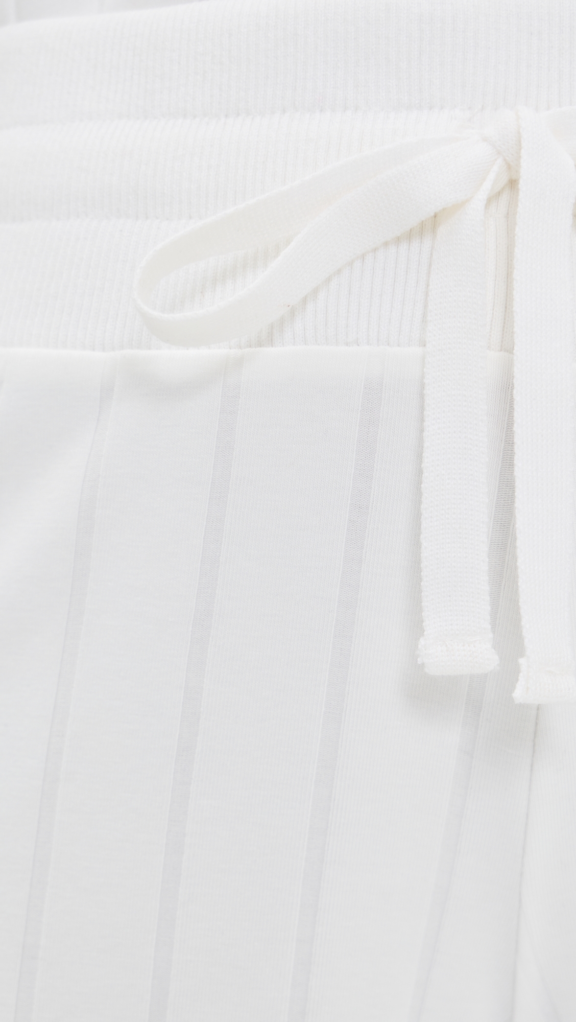 X @Cellajaneblog Wide Rib Flare Pants White