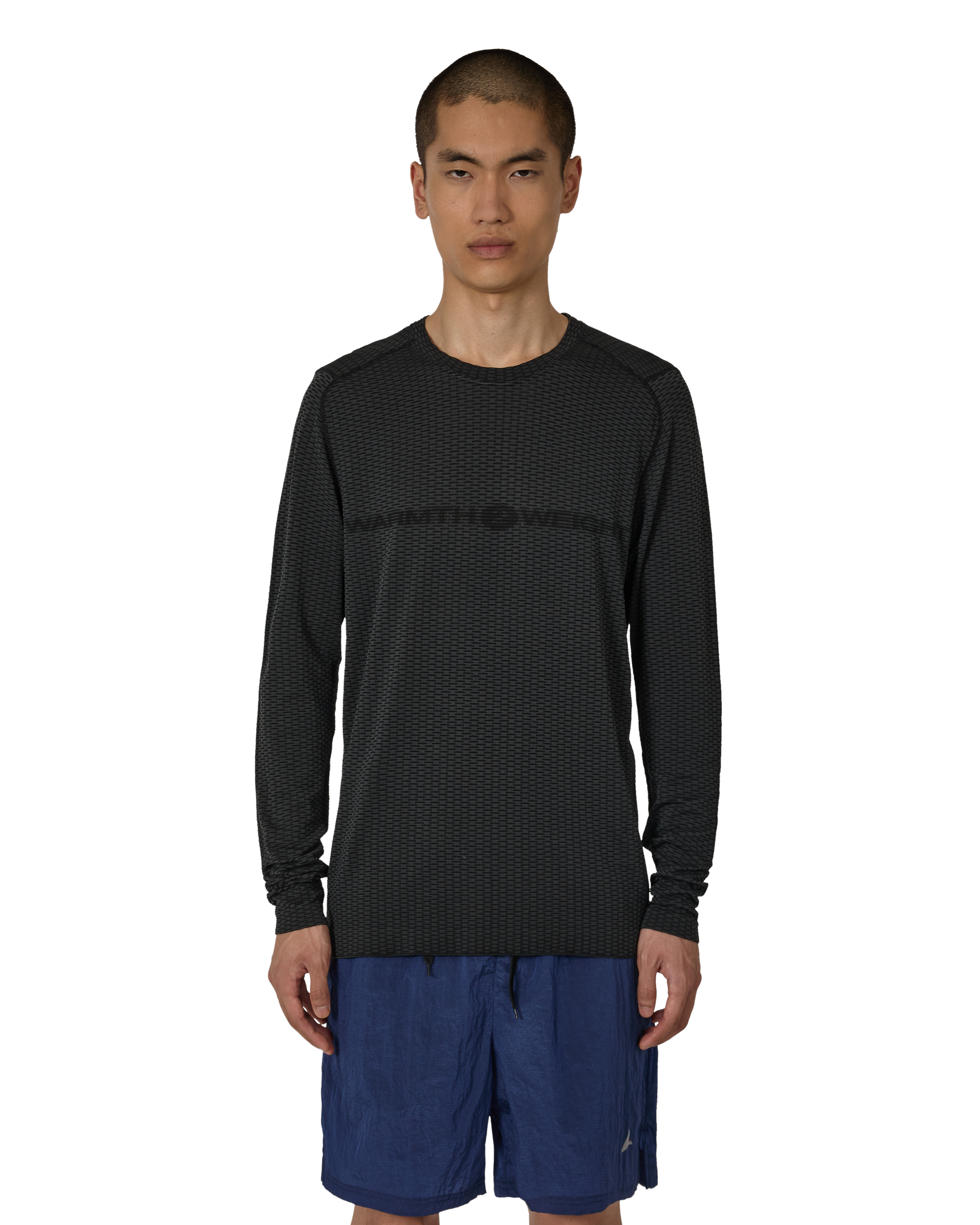 ROA Hivee Dryarn Lightweight Seamless Long Sleeve Black Sweatshirts Male