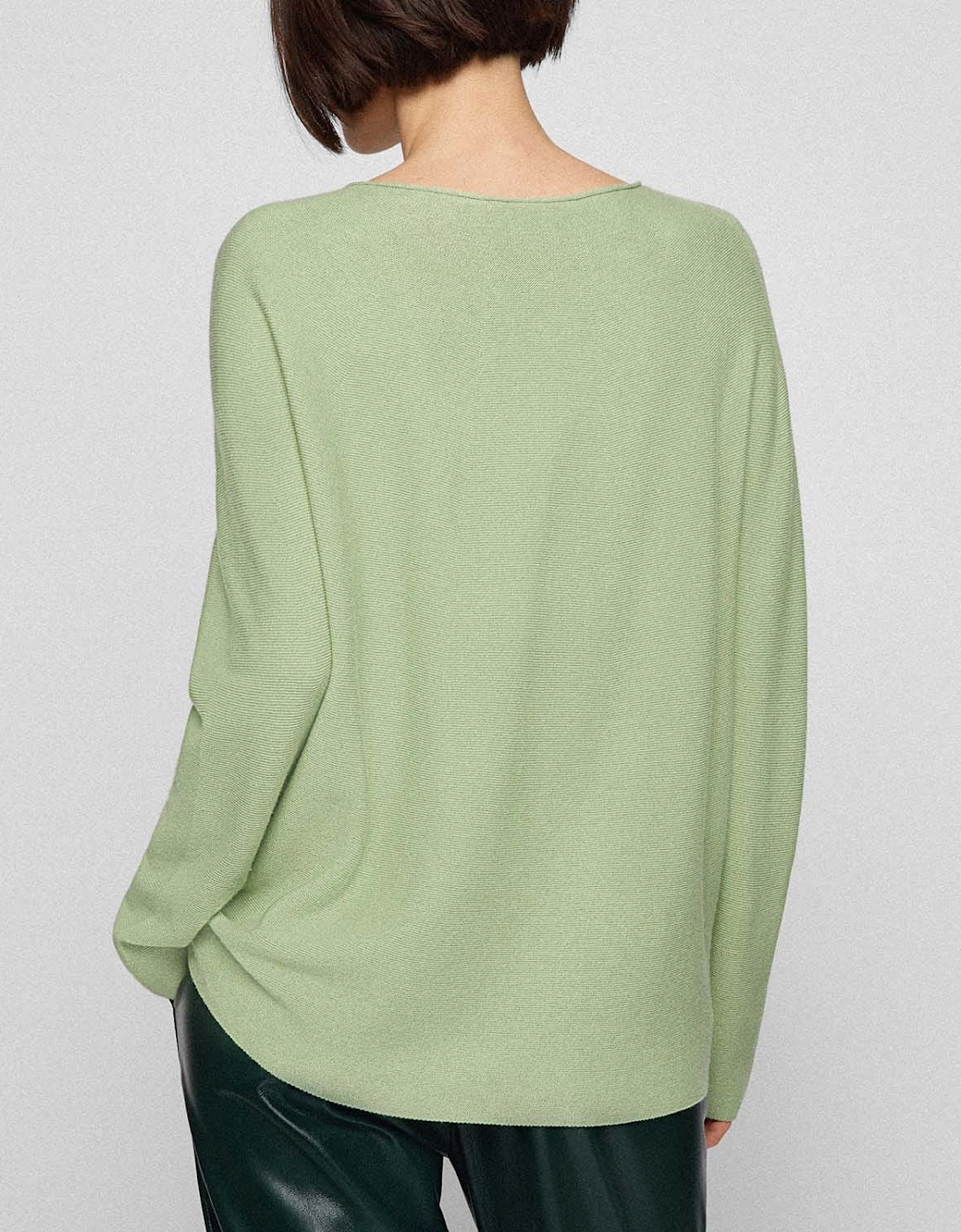 Hugo Boss Women's C_Falanda Sweater - Green - Size: 10