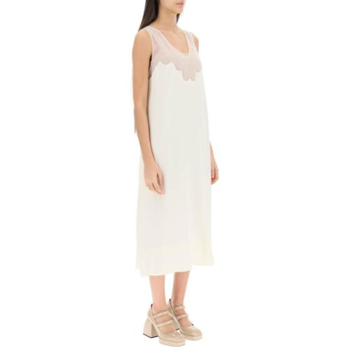 Sleeveless midi dress - Black