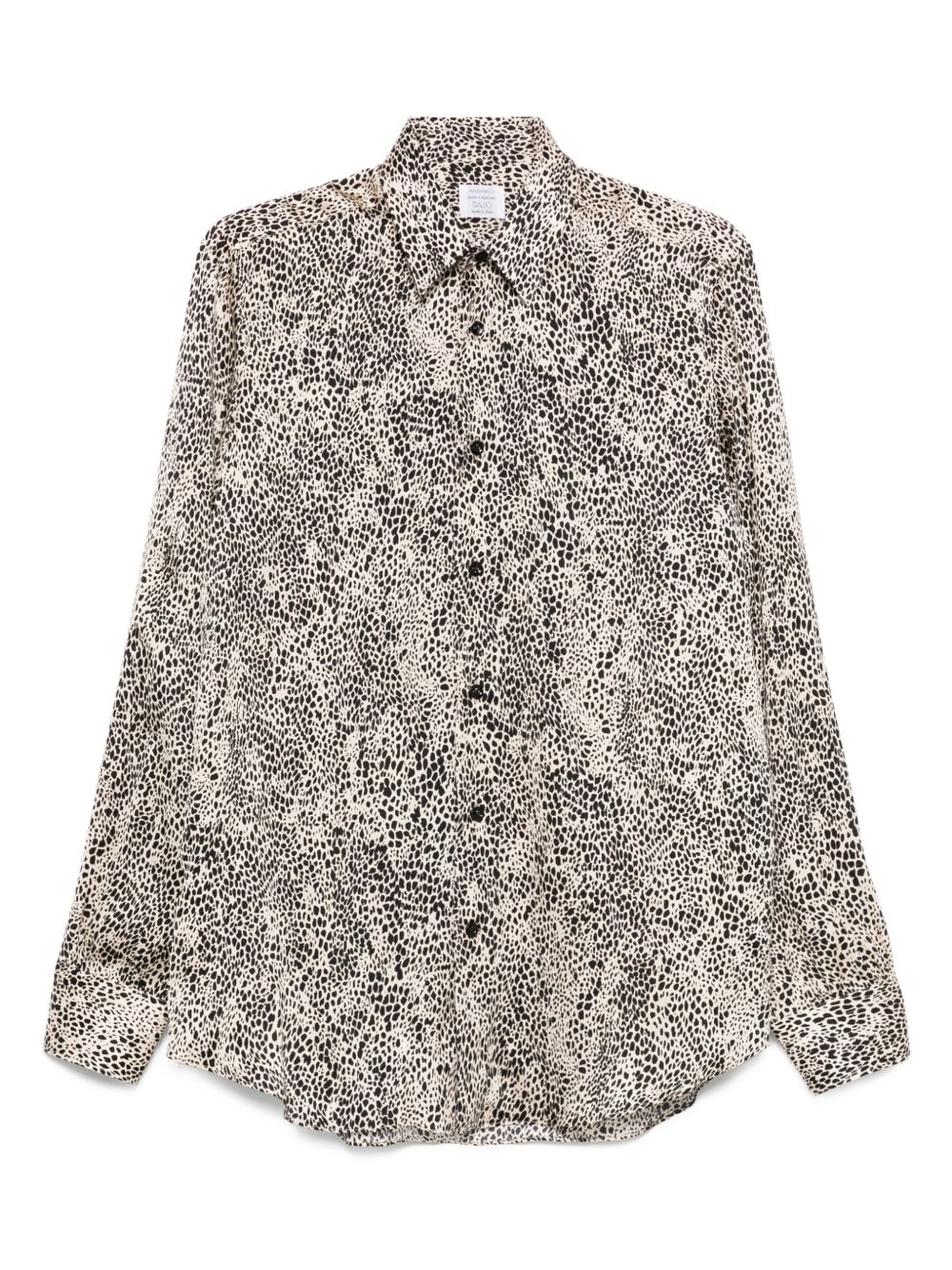 Printed silk shirt - Neutrals