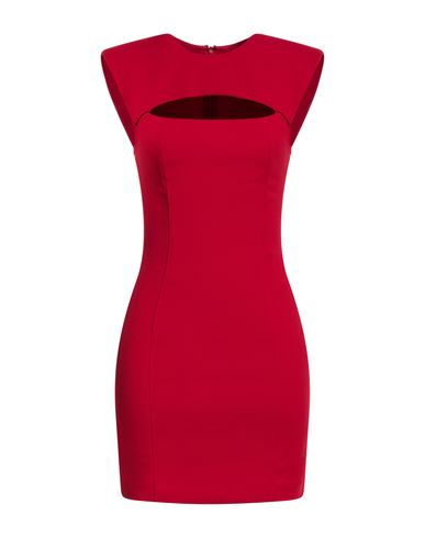 Woman Mini dress Red Size XS Polyester, Elastane