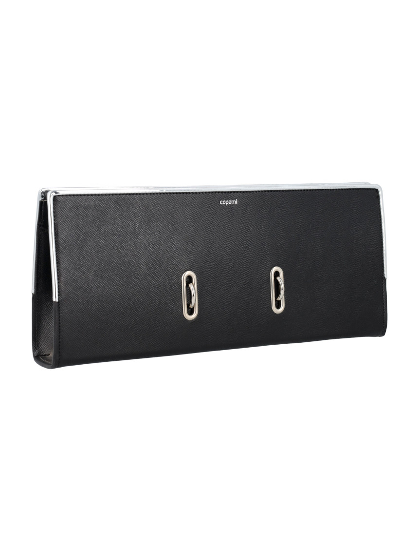 Black Binder clutch