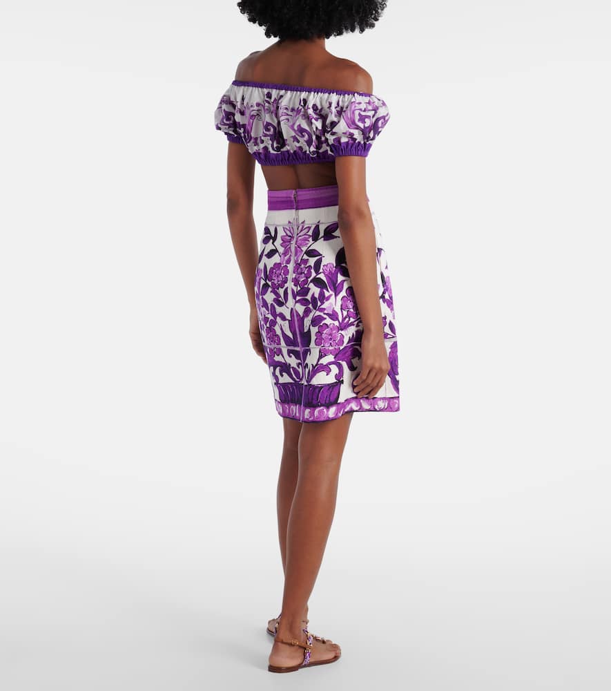 Majolica cotton crop top