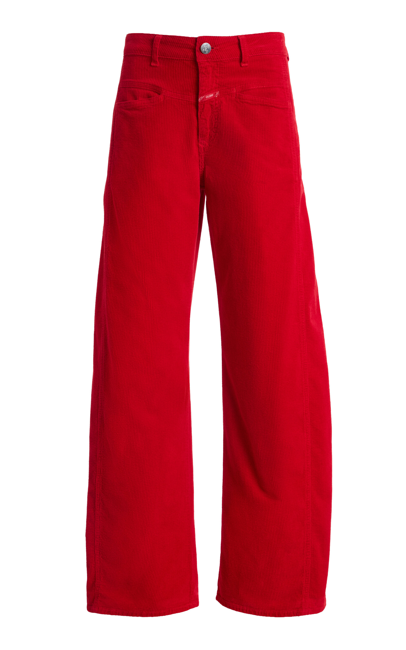 Tori-X Stretch-Corduroy Mid-Rise Barrel-Leg Jeans - Moda Operandi