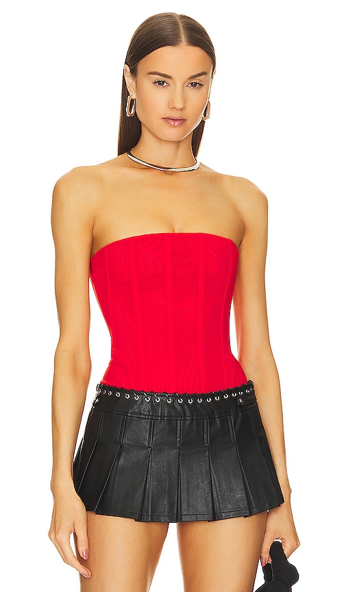 Miaou Libra Corset in Red.  XL. Also in
