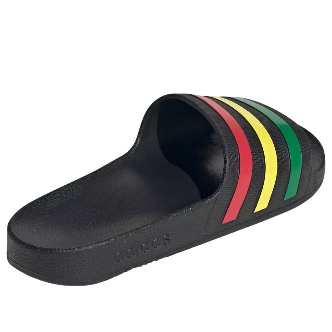 Adilette Aqua Slides 'Core Black Green Ruby'