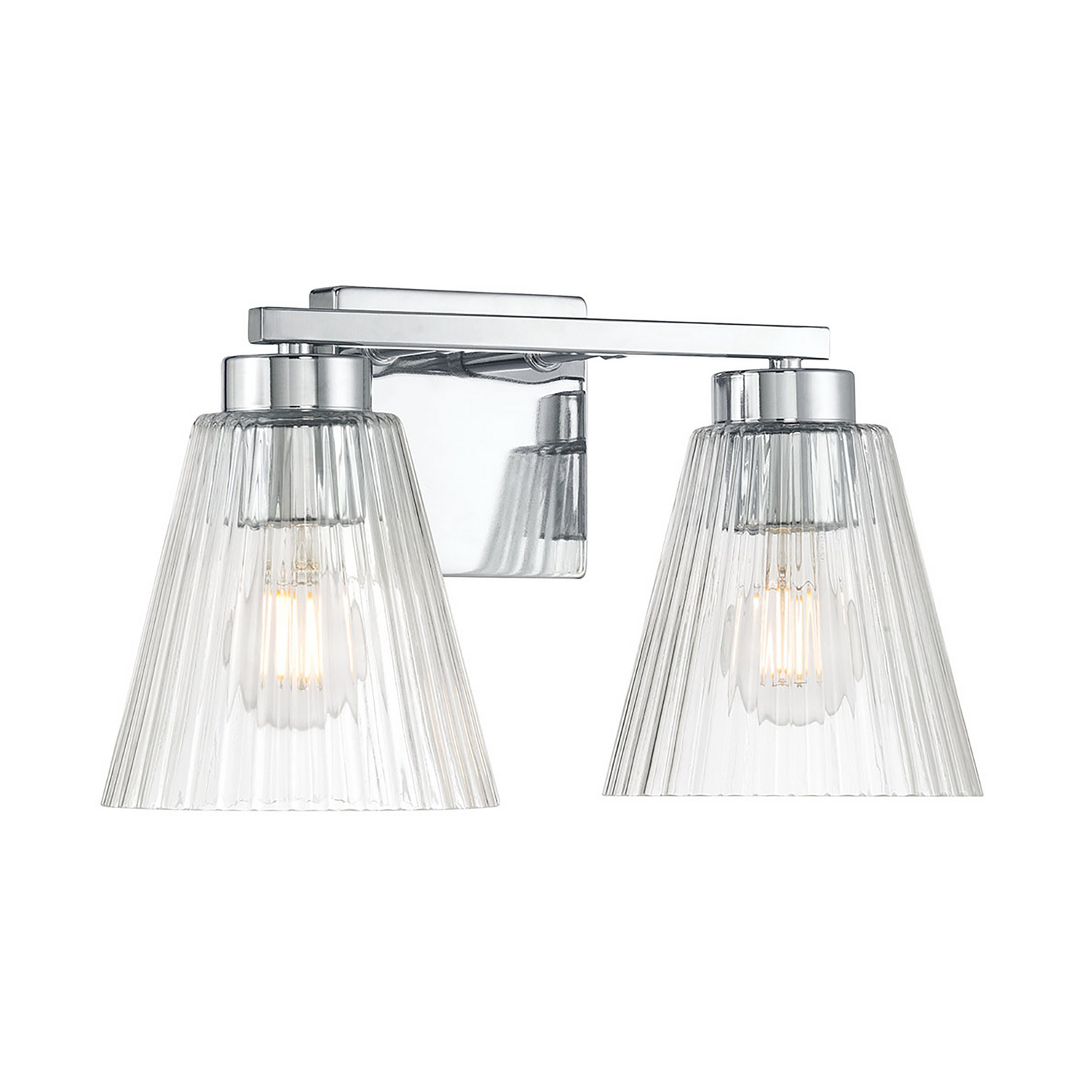Chrome Bathroom Vanity Light from the Riville Collection