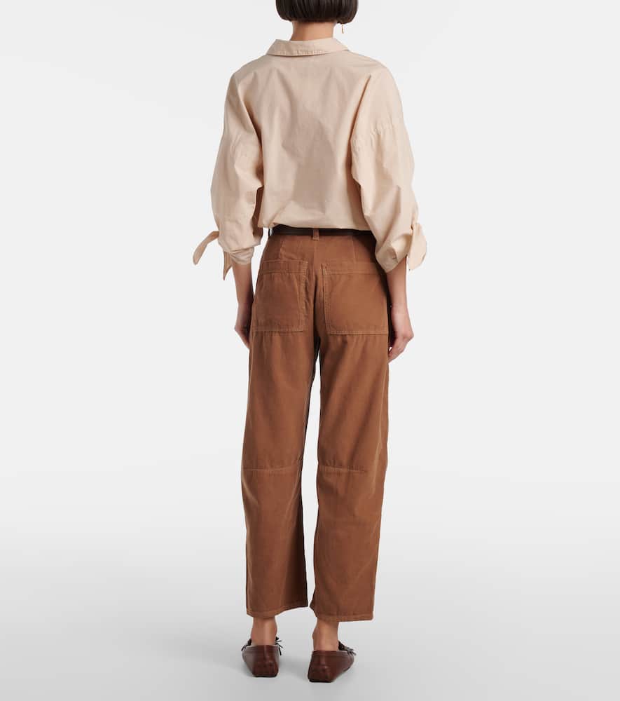 Sue cotton straight pants