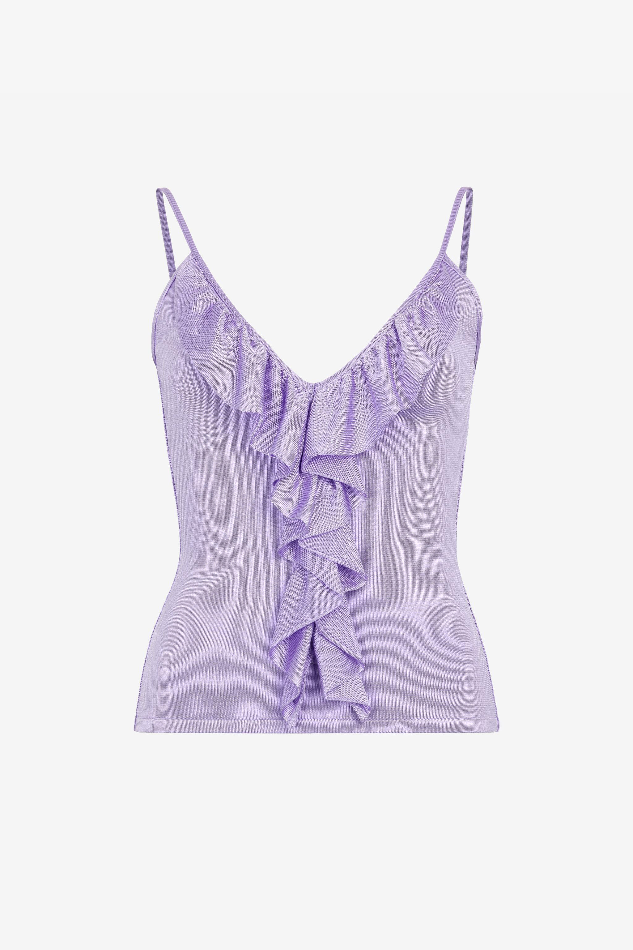 Ruffle-detailed Vest Top