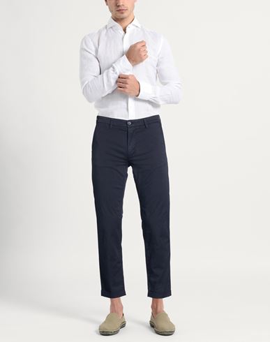 Re_hash Man Pants Navy Size 30 Cotton, Elastane
