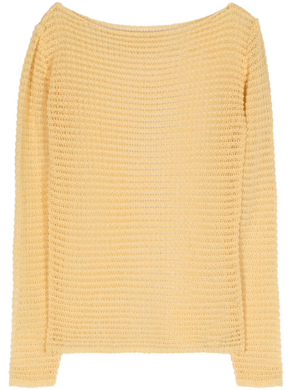 Taxi open-knit jumper - Yellow