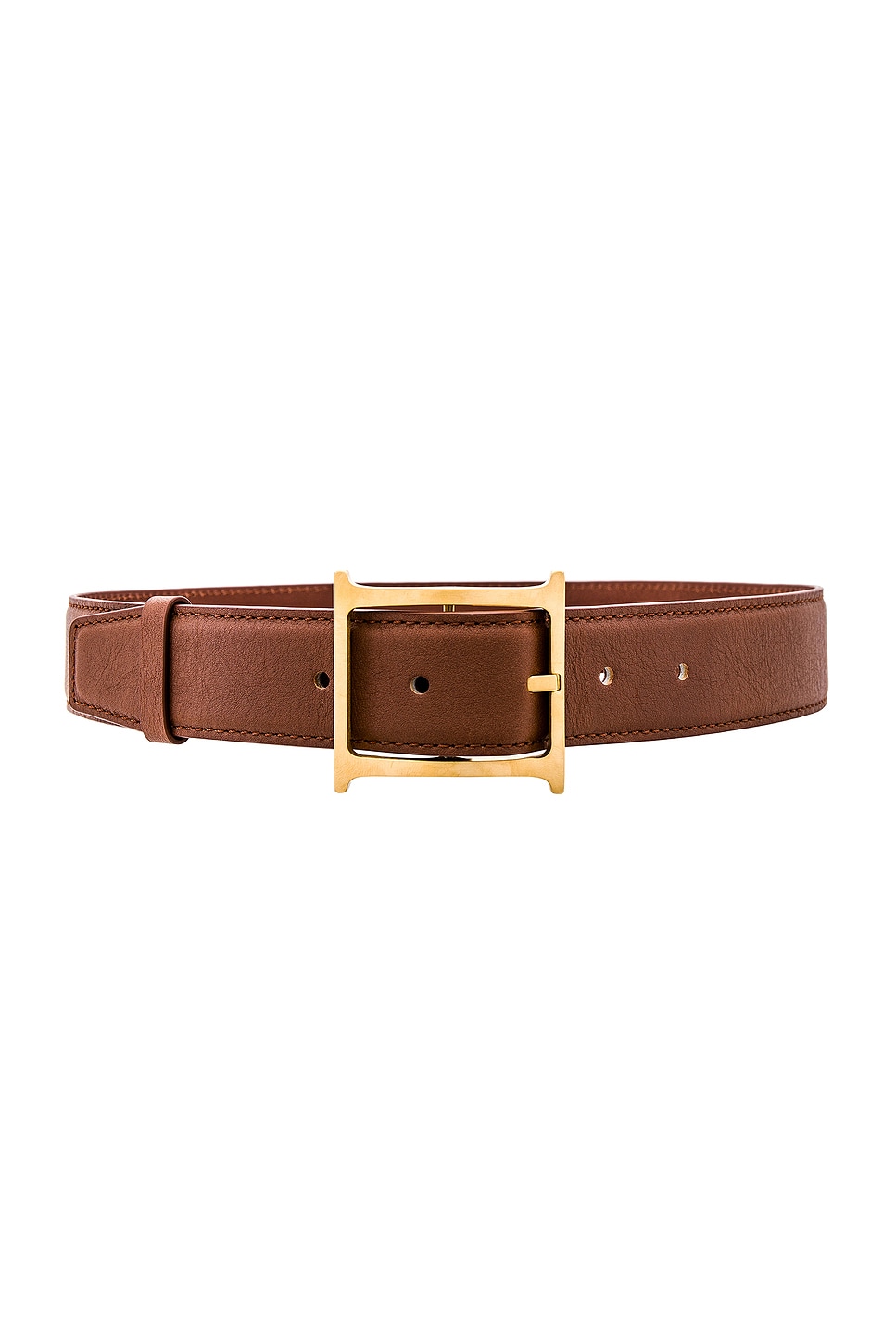Helsa Logo Contrast Belt in Brown - Brown. M also in S