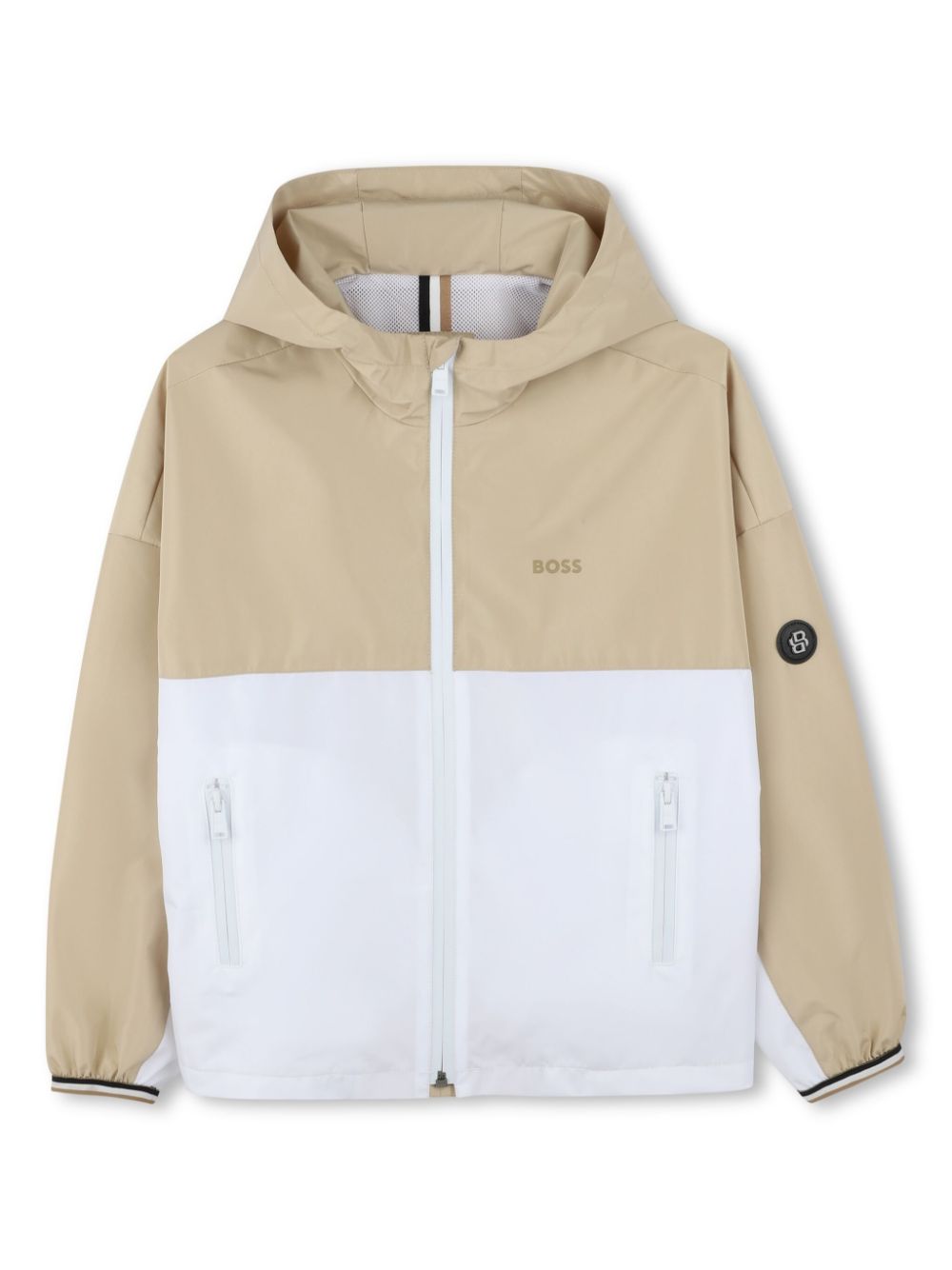 Two-tone bomber jacket - Neutrals
