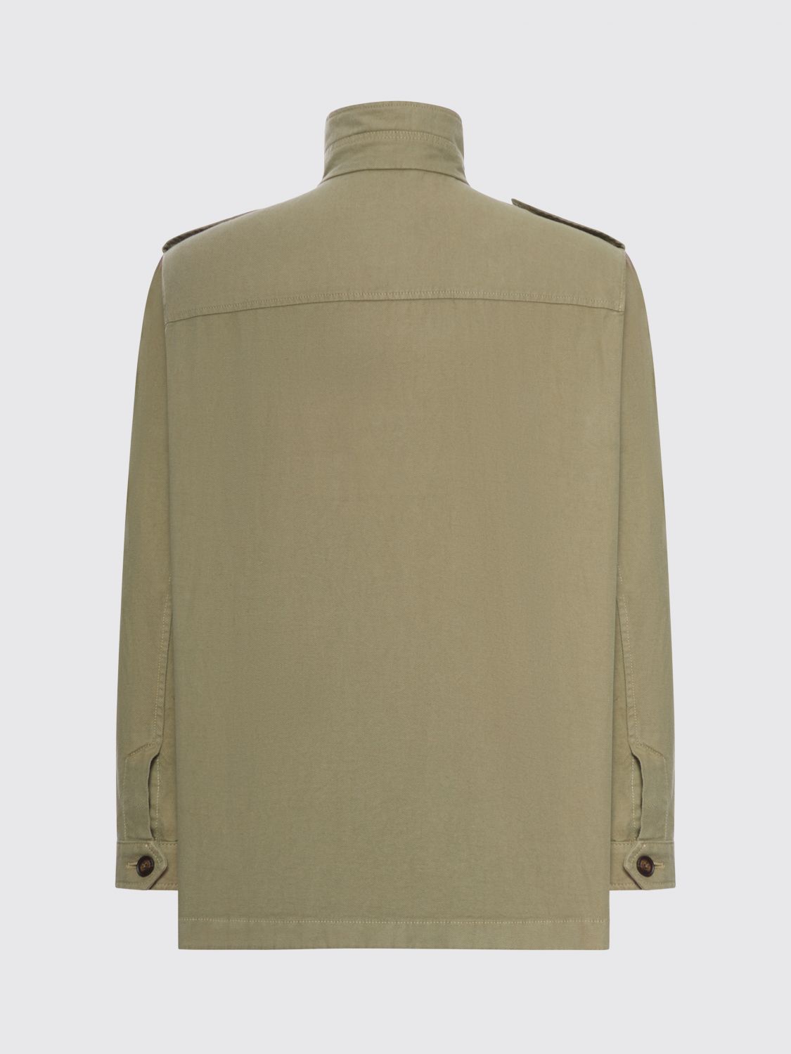 Coat Men color Green