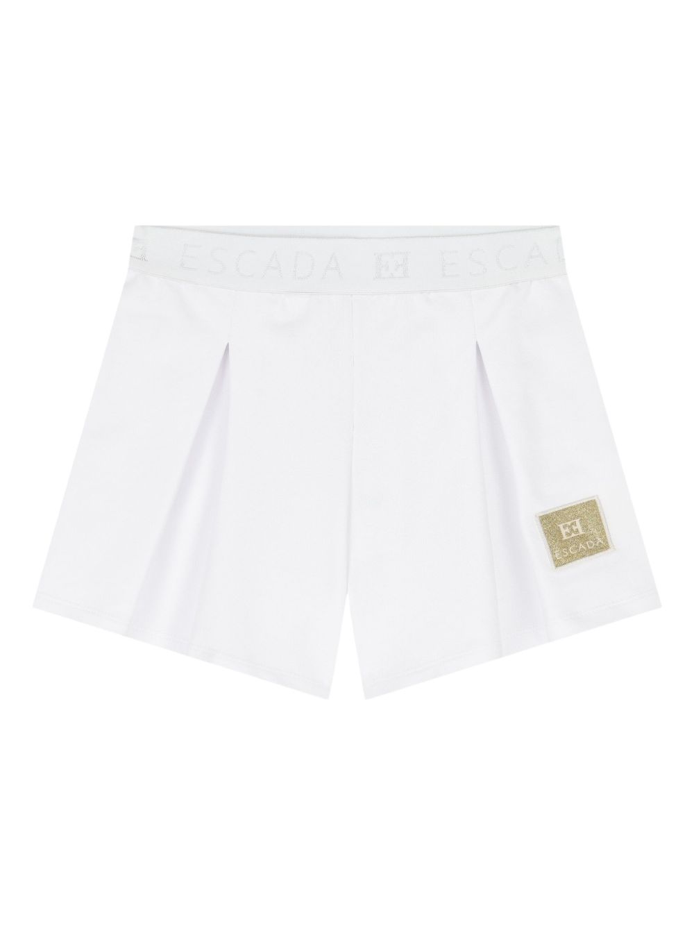 Logo-appliqué shorts - White