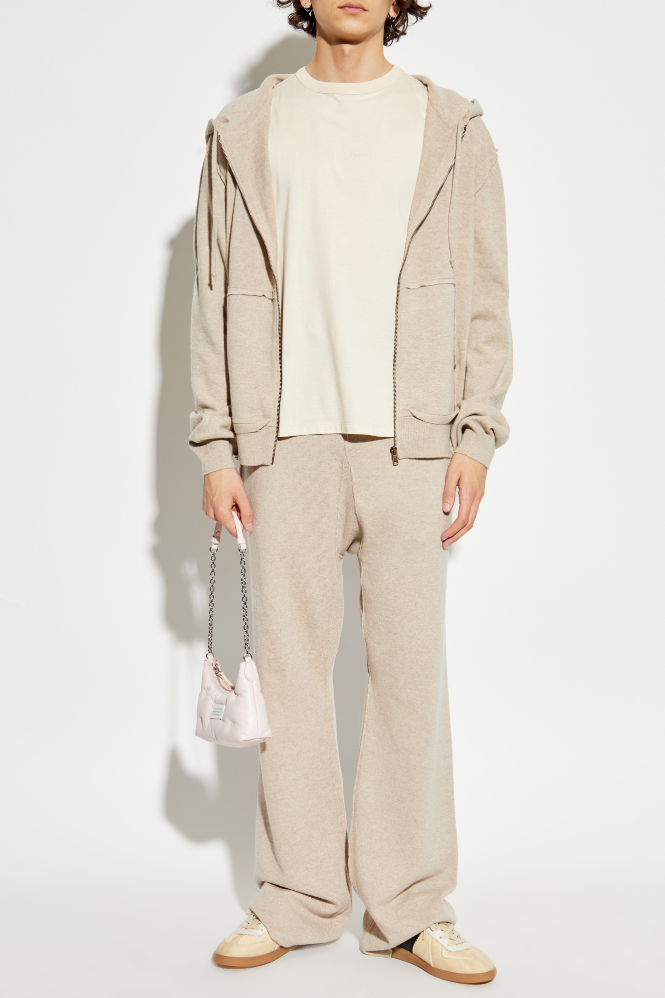 Maison Margiela Wool Trousers, Men's, Beige