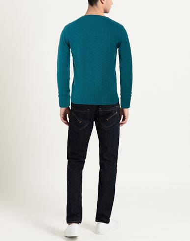 Man Sweater Deep teal Size XL Merino Wool