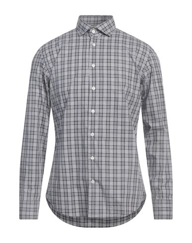 Bastoncino Man Shirt Grey Size 15 ½ Cotton