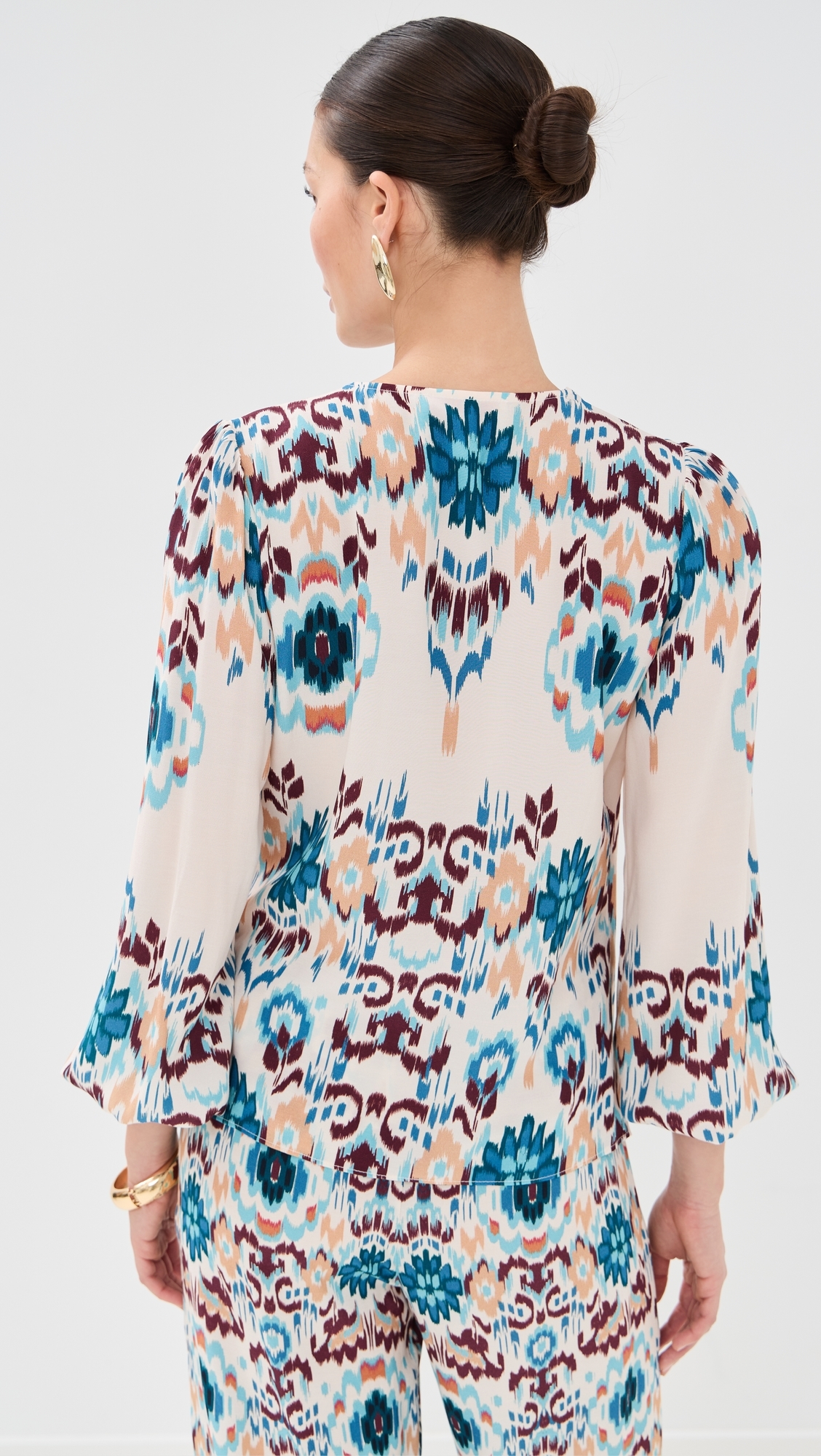 Jocelyn Top Mirage Ikat Biscotti Beige