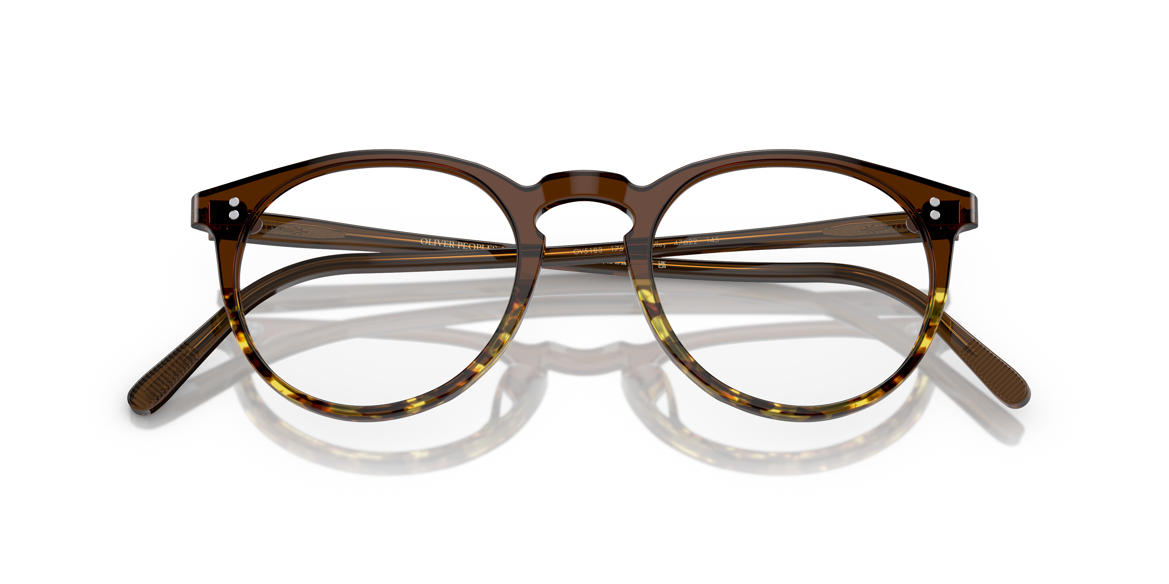 Oliver Peoples Man Oliver Peoples OV5183 O'MALLEY 1756 Optical frames Acetate Brown Transparent Pantos Norma