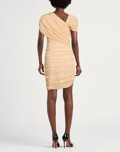 Woman Mini dress Beige Size 8 Polyamide, Elastane