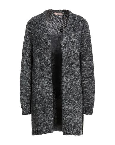 Woman Cardigan Charcoal Size 8 Wool, Polyacrylic, Alpaca wool