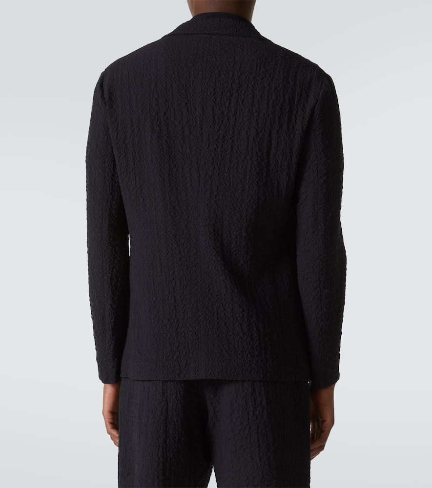 Wool seersucker blazer