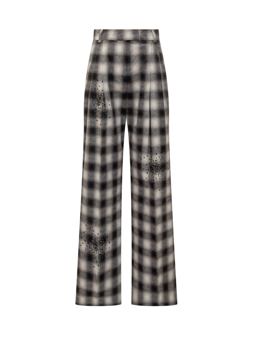 Multicolor Relaxed Flat Front Pants