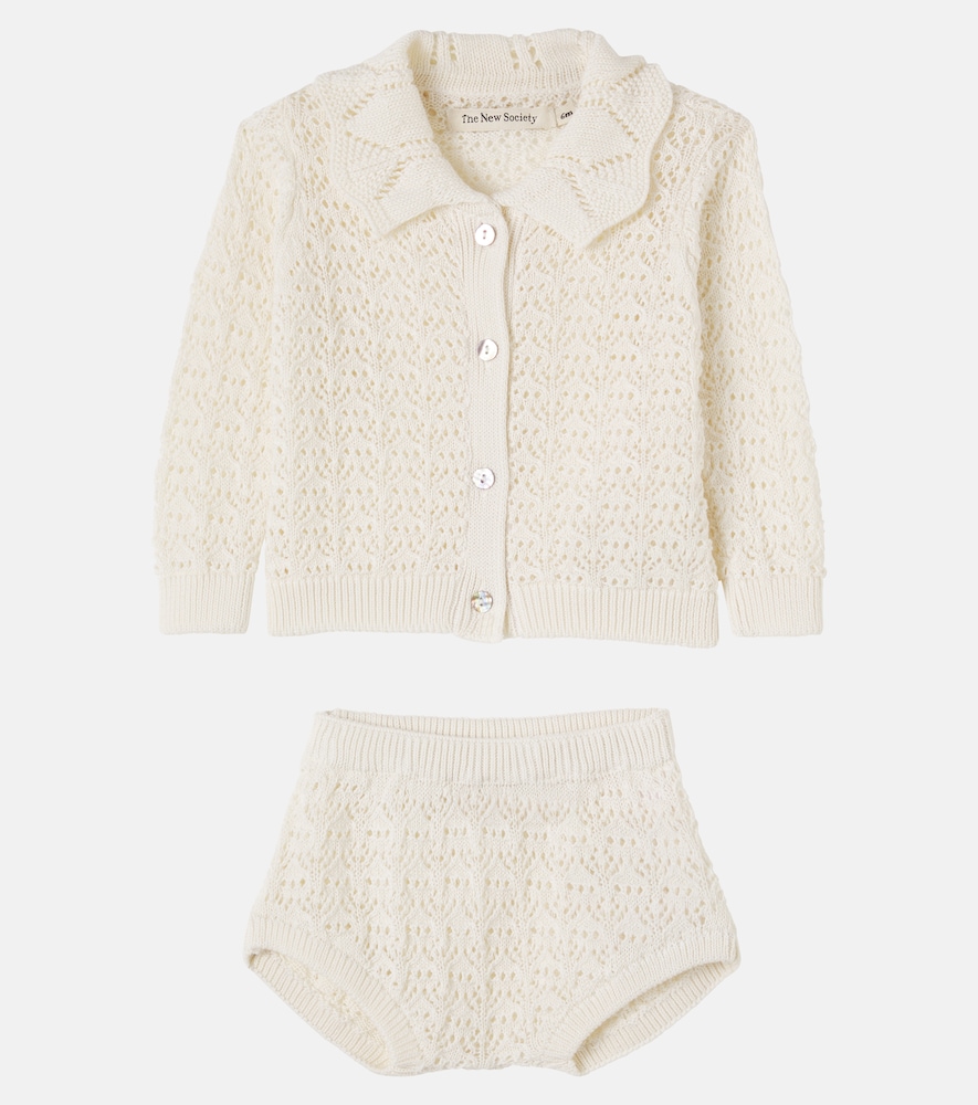 Baby Rompi cardigan and bloomers set