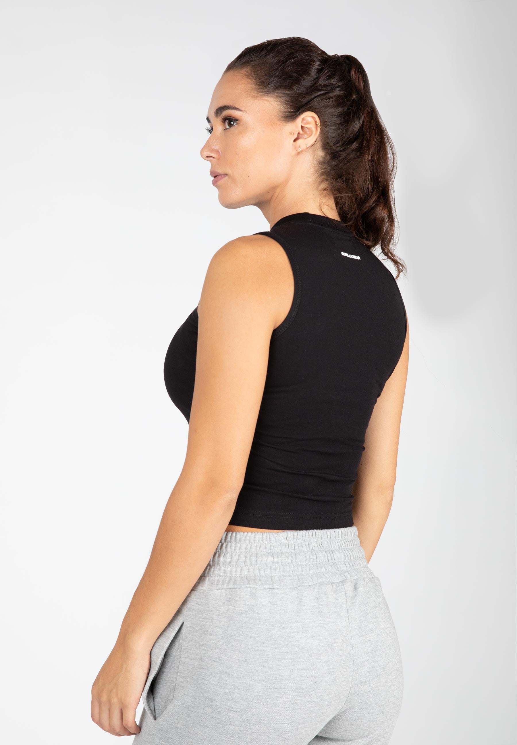 Livonia Crop Top -Black