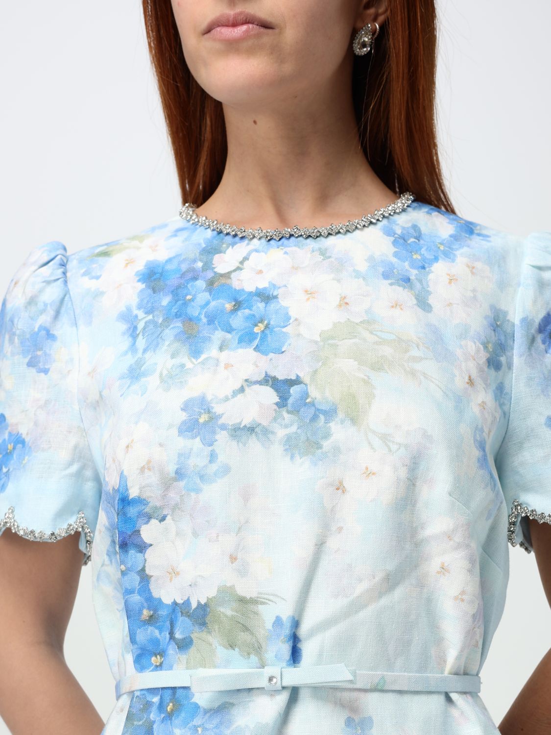 Crush mini dress - Blue