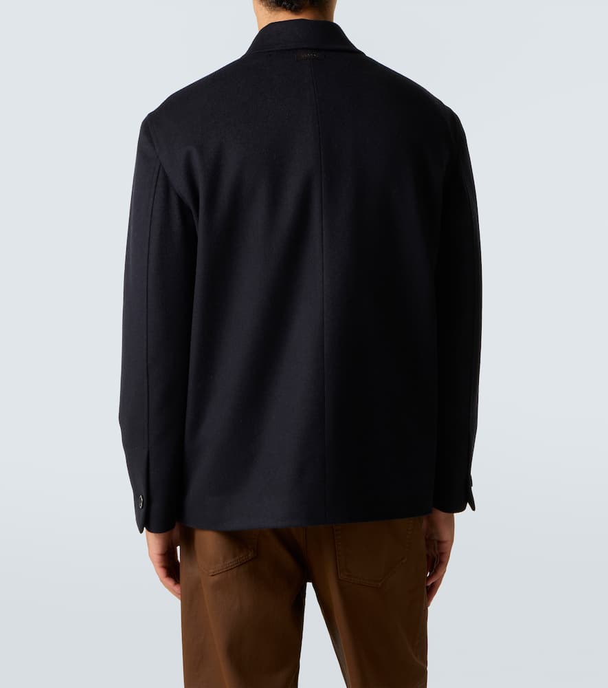 Virgin wool blouson jacket