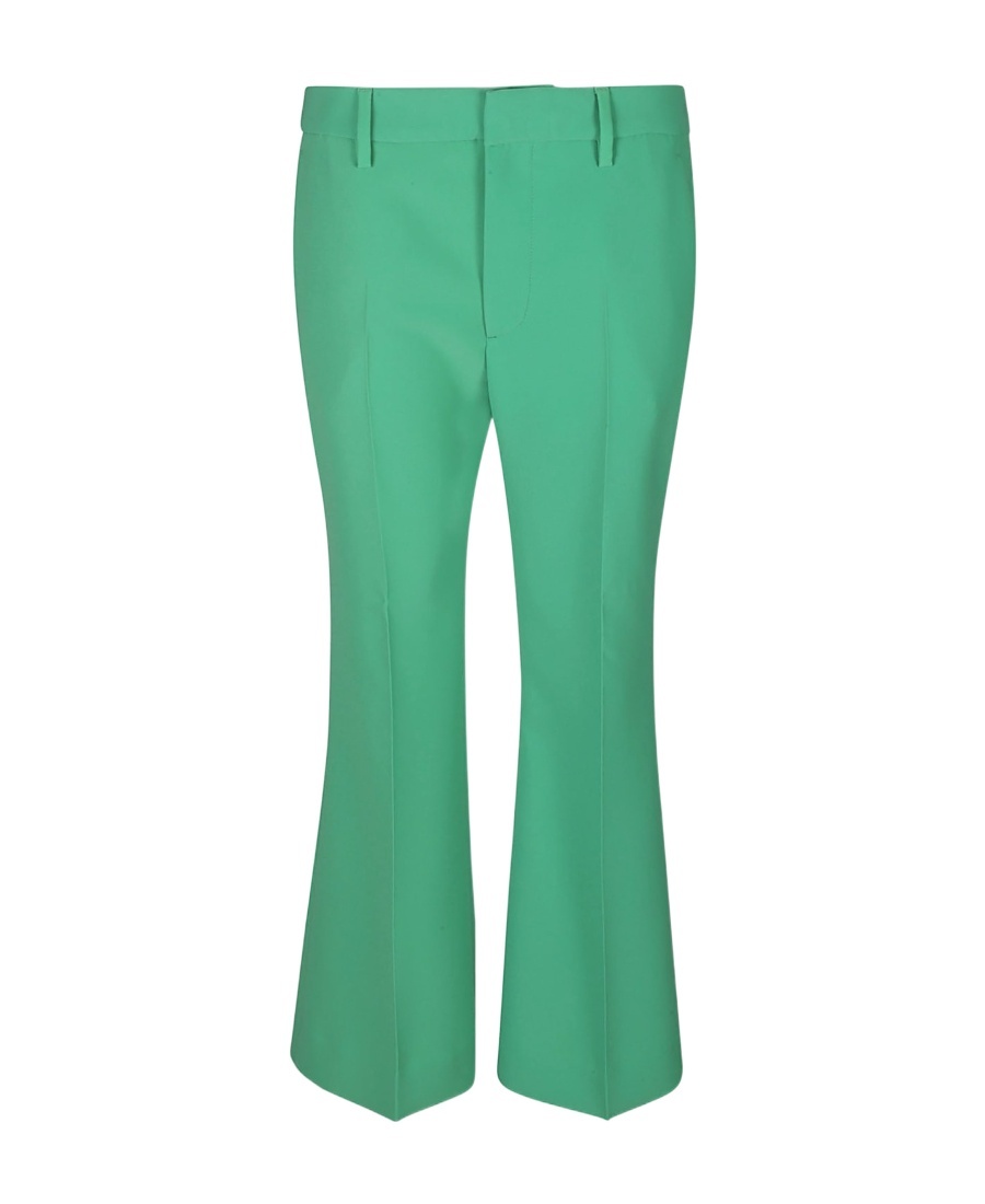 Kick-flare cropped trousers