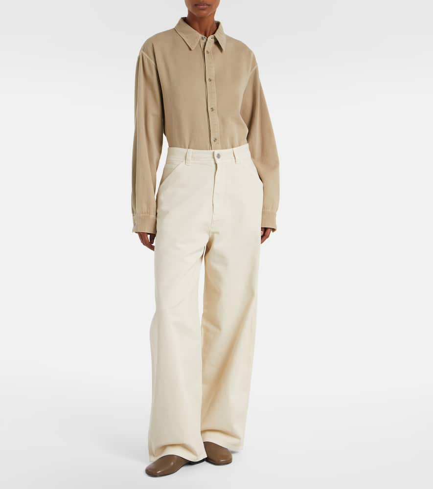 High-rise wide-leg jeans