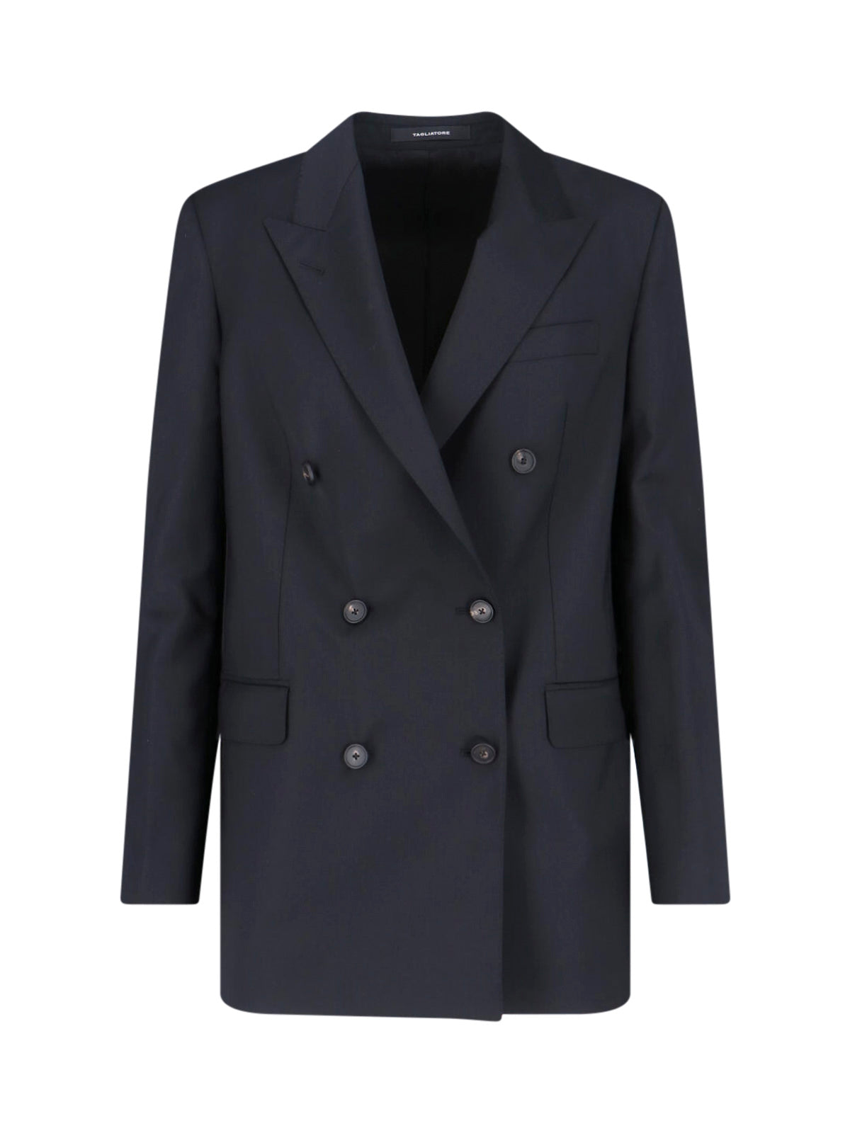 Tailored Wool-Blend Blazer Jacket for Women