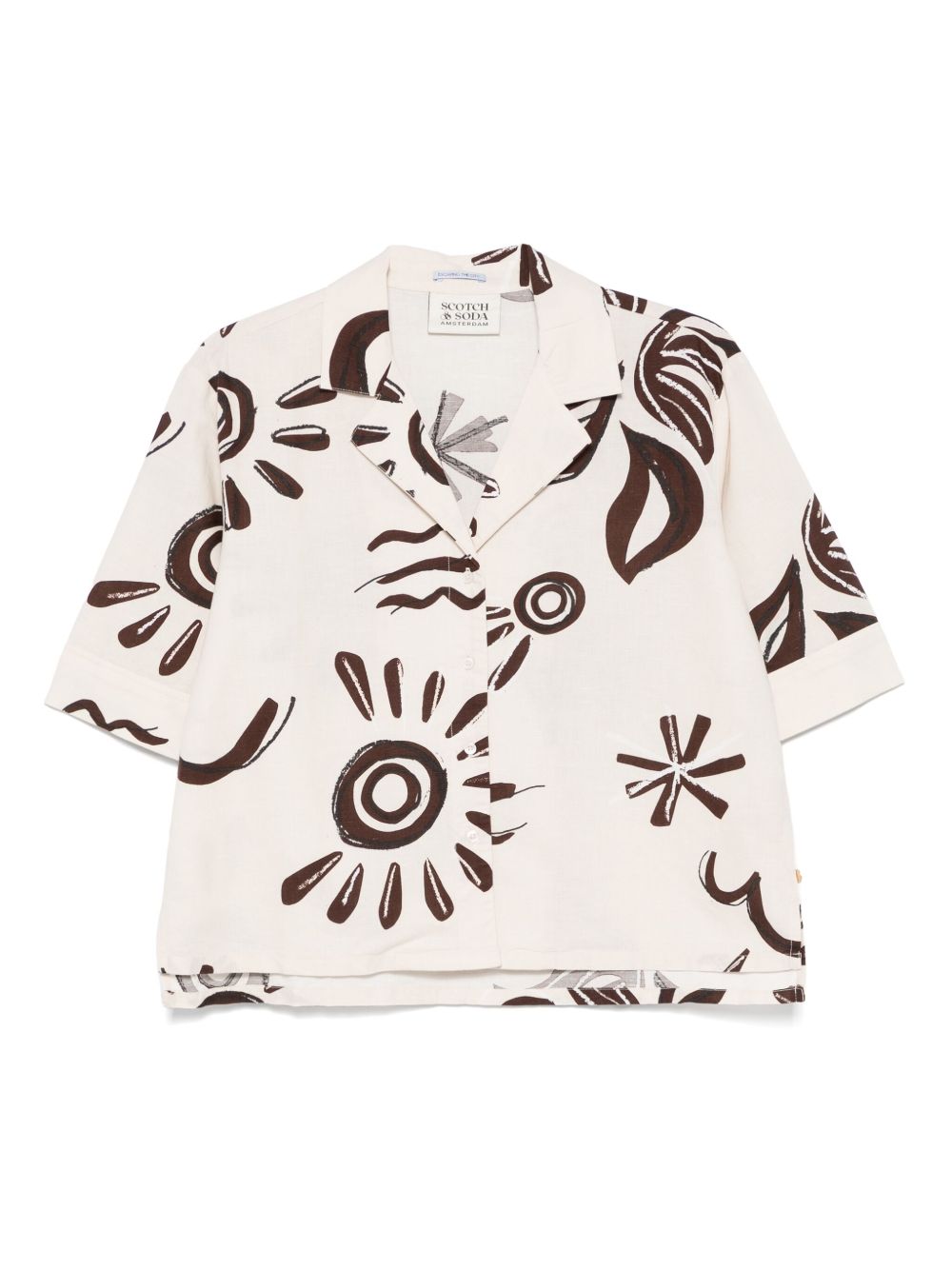Scotch & Soda floral-print shirt - Neutrals