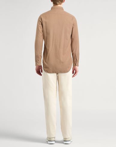 Man Shirt Sand Size 17 Viscose, Cotton