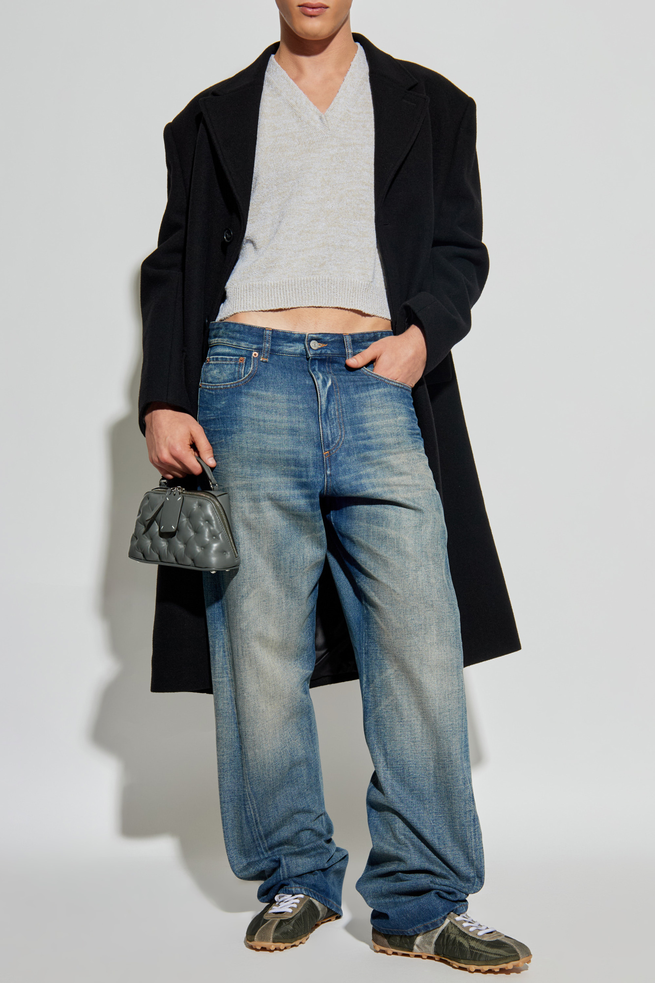 Wool Coat, Men's, Black