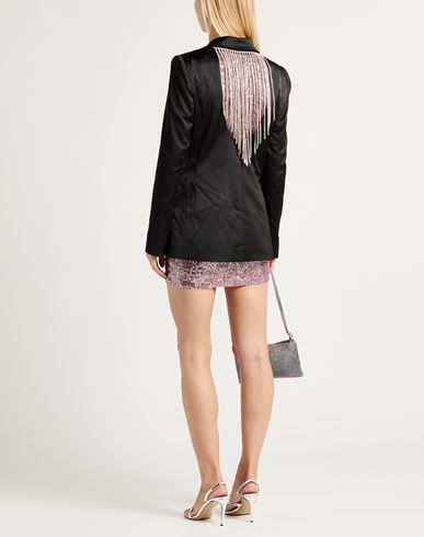 Woman Blazer Black Size 8 Polyester, Elastane