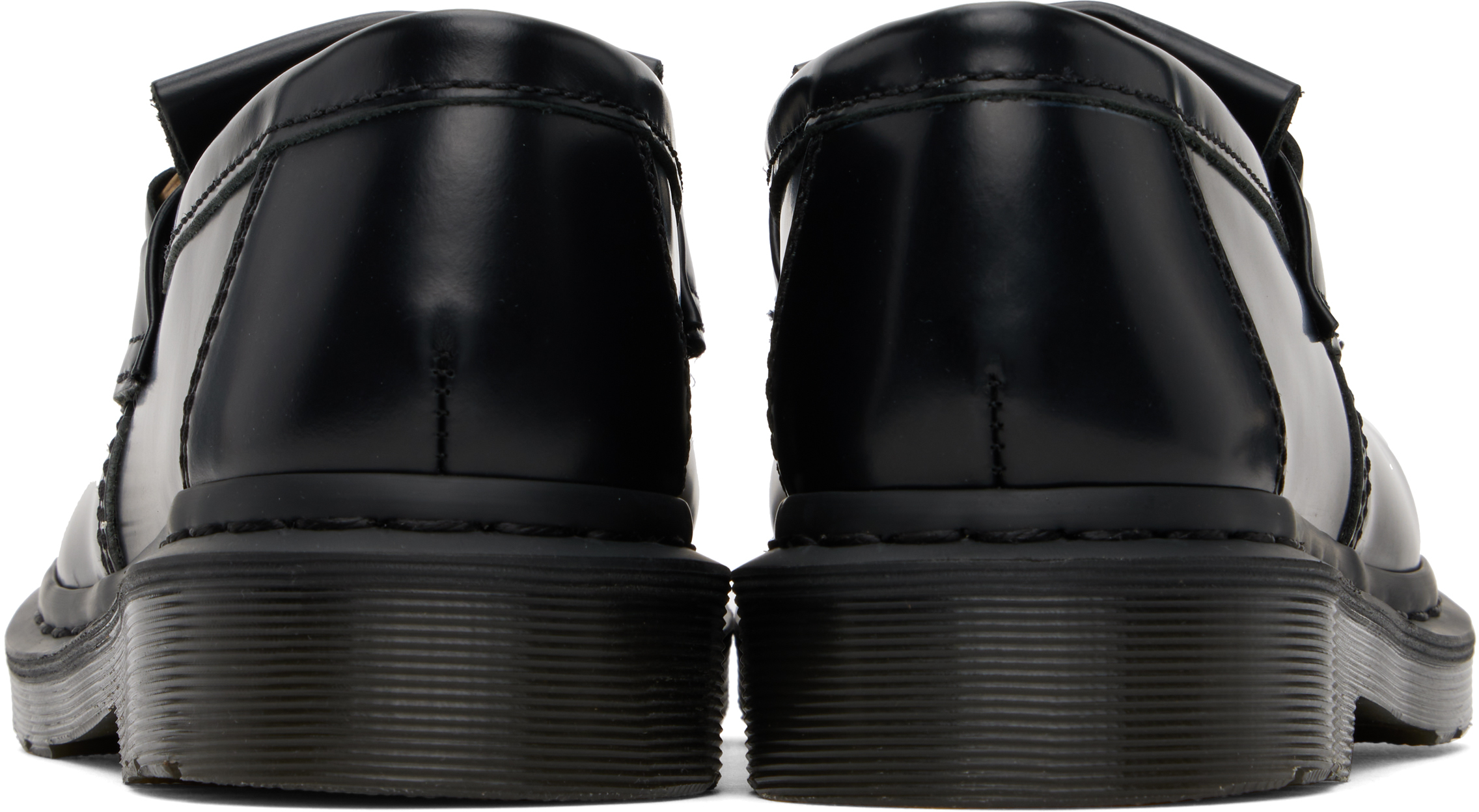 Dr. Martens Black Adrian Snaffle Smooth Leather Kiltie Loafers