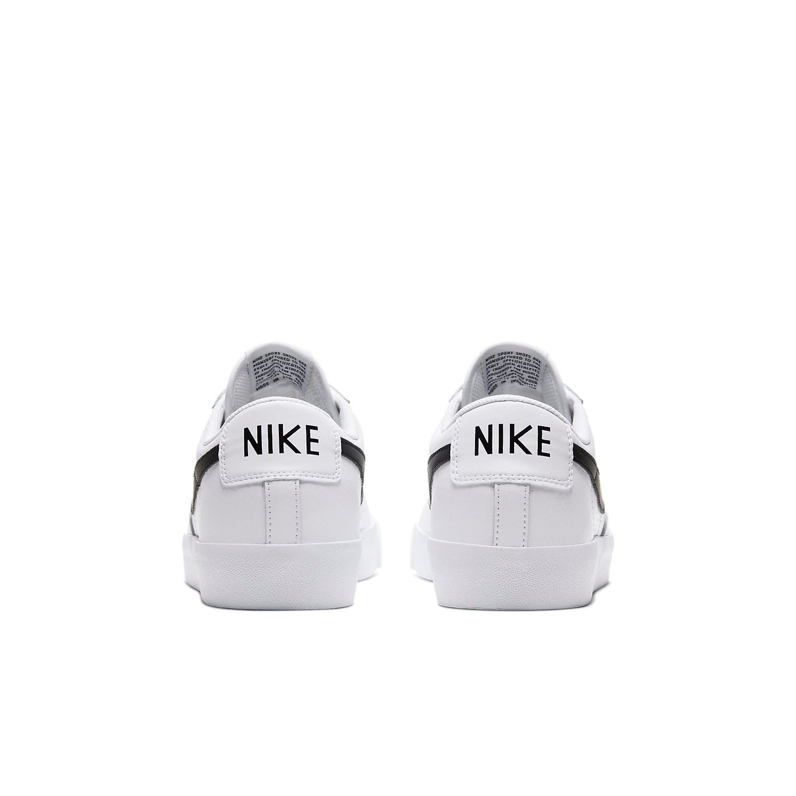 Blazer Low Leather 'Black Swoosh'